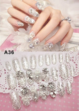 Shining Rhinestone Nails