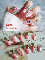 Shining Rhinestone Nails